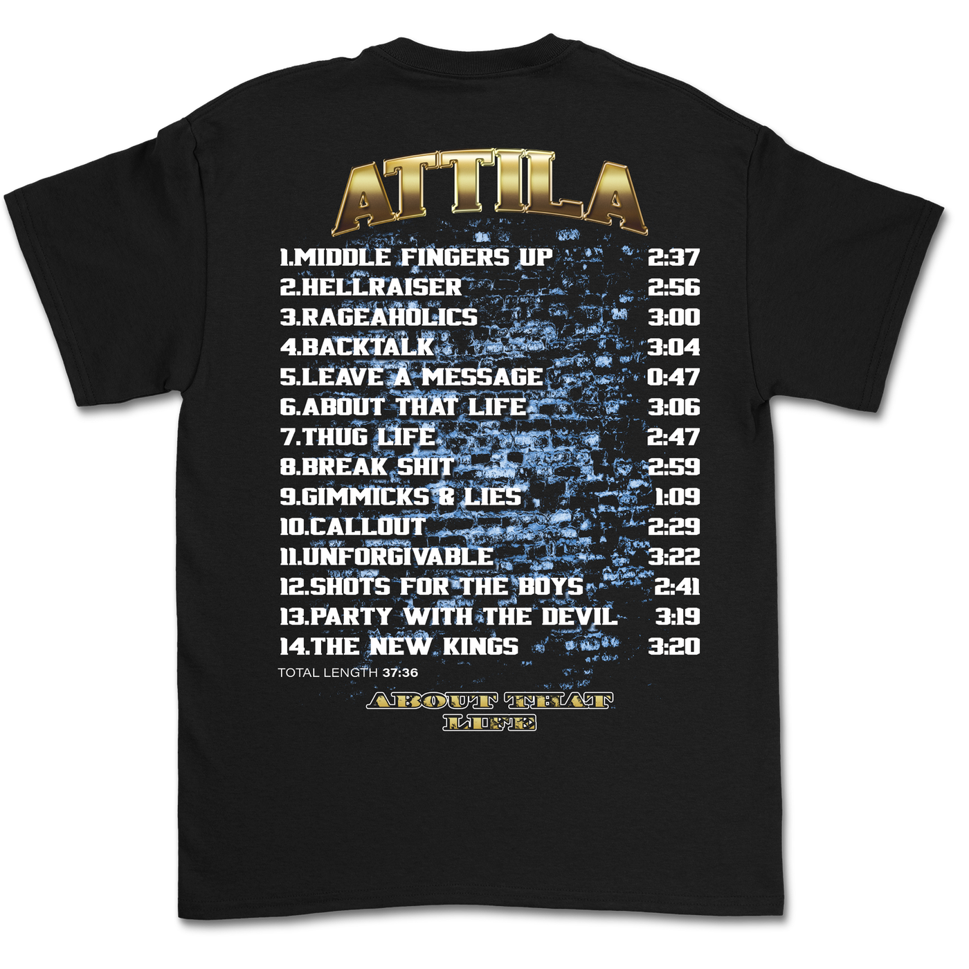 Bootleg T Shirt Attila Official Merchandise